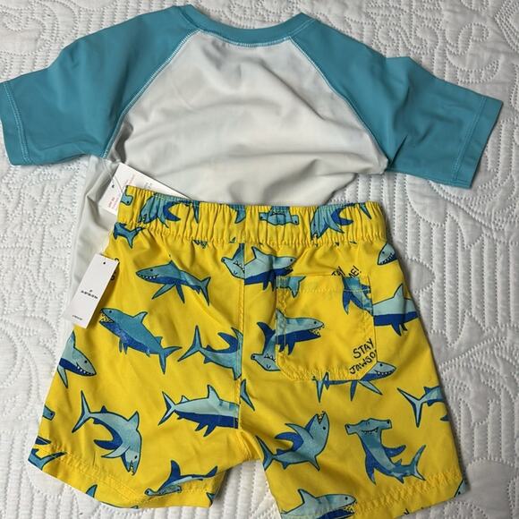 NWT Old Navy Boy’s Shark Swim Set Size 2T - Picture 5 of 5